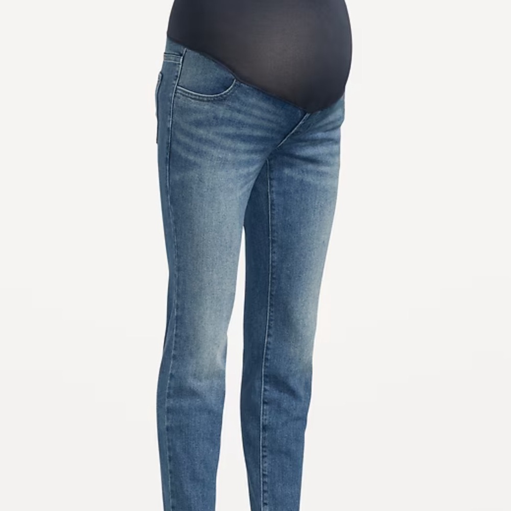 Old Navy Maternity Full-Panel Wow Straight Jeans NWT